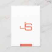 Mit Monogramm modernes elegantes, trendy Template Visitenkarte (Vorderseite)