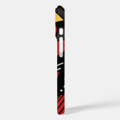 Mit Monogramm Modernes geometrisches Abstrakt Case-Mate iPhone Hülle (Rückseite / Links)