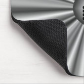 Mit Monogramm Modernes, stilvolles Schwarz-weißes Mousepad (Ecke)