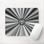 Mit Monogramm Modernes, stilvolles Schwarz-weißes Mousepad (Mit Mouse)
