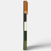 Mit Monogramm modernes Streifenmuster Case-Mate iPhone Hülle (Rückseite / Rechts)