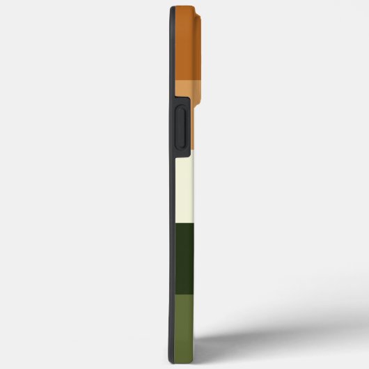 Mit Monogramm modernes Streifenmuster Case-Mate iPhone Hülle (Rückseite / Rechts)