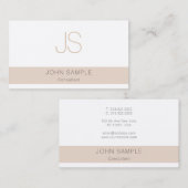 Mit Monogramm, modernes Template Visitenkarte (Vorne/Hinten)