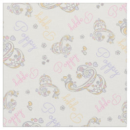 Mit Monogramm Mohnname und Buchstabe P Stoff