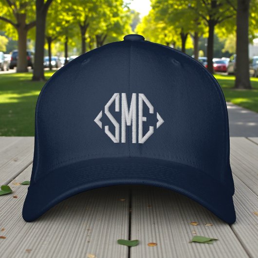 Mit Monogramm Monogramm-Initialen benutzerdefinier Bestickte Baseballkappe