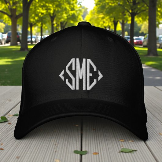Mit Monogramm Monogramm-Initialen benutzerdefinier Bestickte Baseballkappe