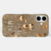 Mit Monogramm Montana Burnt Orange Wildblume Case-Mate iPhone Hülle (Rückseite (Horizontal))