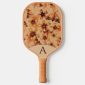 Mit Monogramm Moth Meadow Amber Pickleball Schläger (Vorderseite)