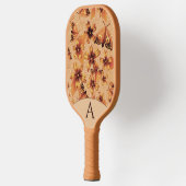 Mit Monogramm Moth Meadow Amber Pickleball Schläger (Links)