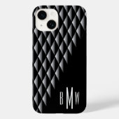 Mit Monogramm Muster Case-Mate iPhone Hülle (Rückseite)