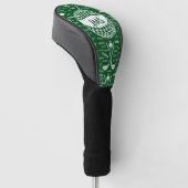 Mit Monogramm Muster für den Golfer Golf Headcover (angewinkelt)