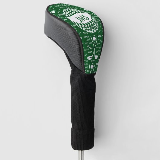 Mit Monogramm Muster für den Golfer Golf Headcover (angewinkelt)