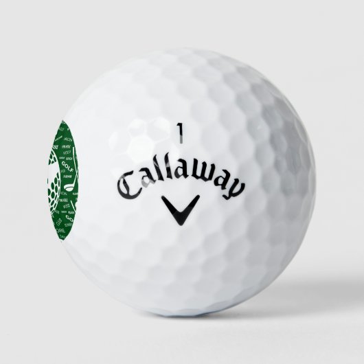 Mit Monogramm Muster für den Golfer Golfball (Logo)