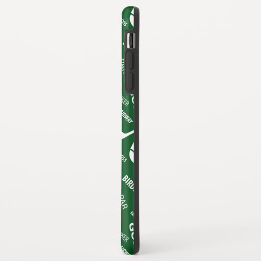 Mit Monogramm Muster für den Golfspieler Case-Mate iPhone Hülle (Hinten/Links)