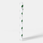 mit Monogramm Muster grauer Fußballbälle Case-Mate iPhone Hülle (Rückseite / Rechts)