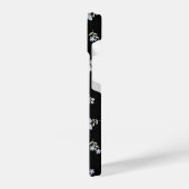 Mit Monogramm Name & Anfangsbuchstaben Blau Lila H iPhone Hülle (Linke Seite)