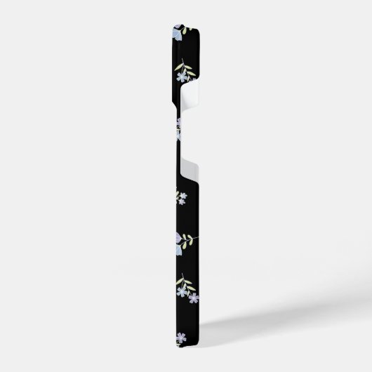 Mit Monogramm Name & Anfangsbuchstaben Blau Lila H iPhone Hülle (Linke Seite)