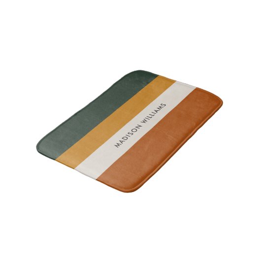 mit Monogramm, Name Badematte (Schrägansicht)