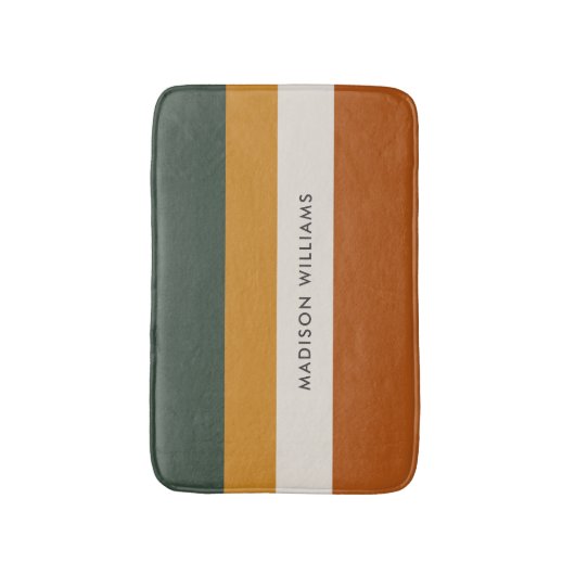 mit Monogramm, Name Badematte (Vorderseite Vertikal)