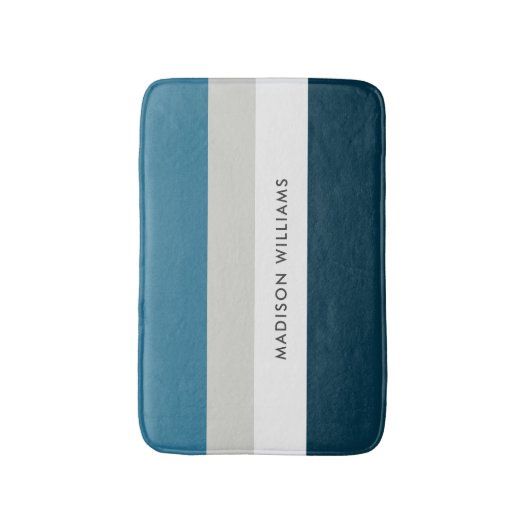 mit Monogramm, Name Badematte (Vorderseite Vertikal)