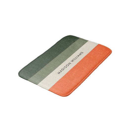 mit Monogramm, Name Badematte (Schrägansicht)