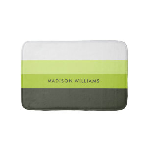 mit Monogramm, Name Badematte
