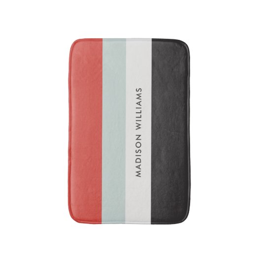 mit Monogramm, Name Badematte (Vorderseite Vertikal)