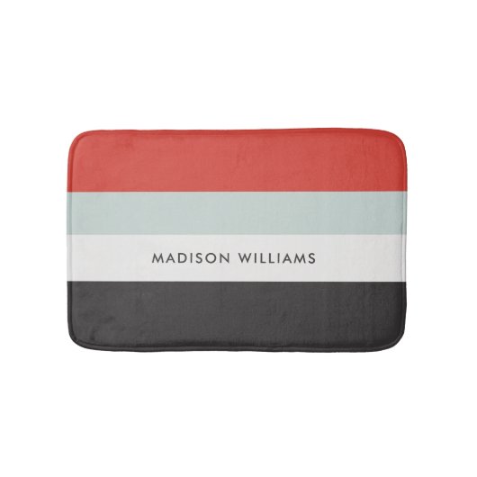 mit Monogramm, Name Badematte (Vorderseite)