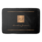 Mit Monogramm Name Badematte (Vorderseite)