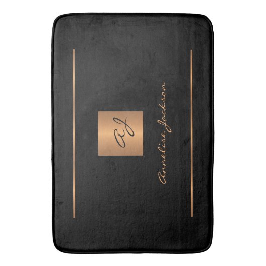 Mit Monogramm Name Badematte (Vorderseite Vertikal)