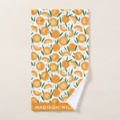 mit Monogramm, Name Badhandtuch Set (Handtuch)