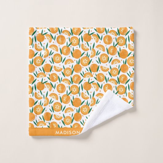 mit Monogramm, Name Badhandtuch Set (Waschlappen)