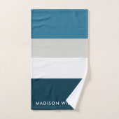 mit Monogramm, Name Badhandtuch Set (Handtuch)