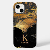 Mit Monogramm Name Case-Mate iPhone Hülle (Rückseite)