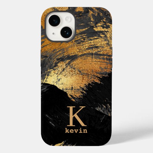 Mit Monogramm Name Case-Mate iPhone Hülle (Rückseite)