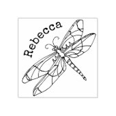 Mit Monogramm Name der Libelle Gummistempel (Prägung)