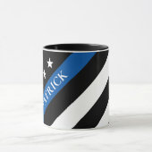 Mit Monogramm Name der Markierung "Police Thin Blu Tasse (Zentrum)