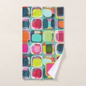 Mit Monogramm Name des farbigen geometrischen Must Badhandtuch Set (Handtuch)