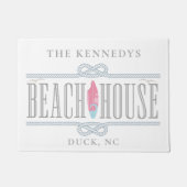 Mit Monogramm Name des Nautic Beach House Fußmatte (Vorderseite)