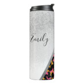 Mit Monogramm Name des Tieres Thermosbecher (Nach links gedreht)