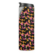 Mit Monogramm Name des Tieres Thermosbecher (Nach rechts gedreht)