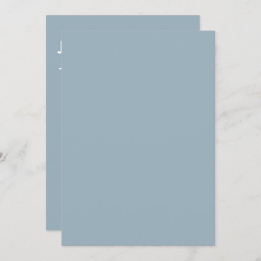 mit Monogramm, Name Einladung (Vorne/Hinten)