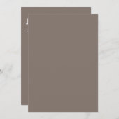 mit Monogramm, Name Einladung (Vorne/Hinten)