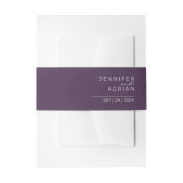 mit Monogramm, Name Einladungsbanderole