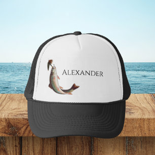 Mit Monogramm Name Fishermen Flyfish Hat Truckerkappe