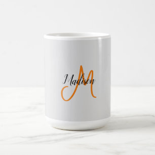 Mit Monogramm Name für moderne Handschrift Kaffeetasse