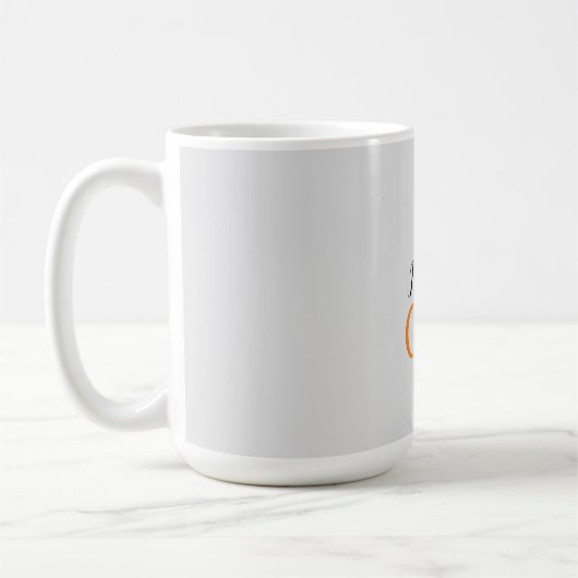 Mit Monogramm Name für moderne Handschrift Kaffeetasse (Links)