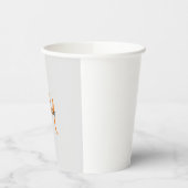 Mit Monogramm Name für moderne Handschrift Pappbecher (Links)