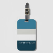 mit Monogramm, Name Gepäckanhänger (Vorderseite Vertikal)