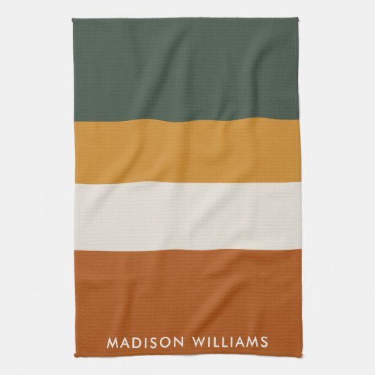 mit Monogramm, Name Geschirrtuch (Vertikal)